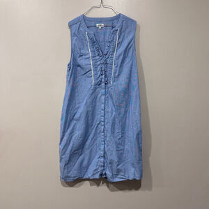 Women's Crown & Ivy Blue Linen Dress Size 12